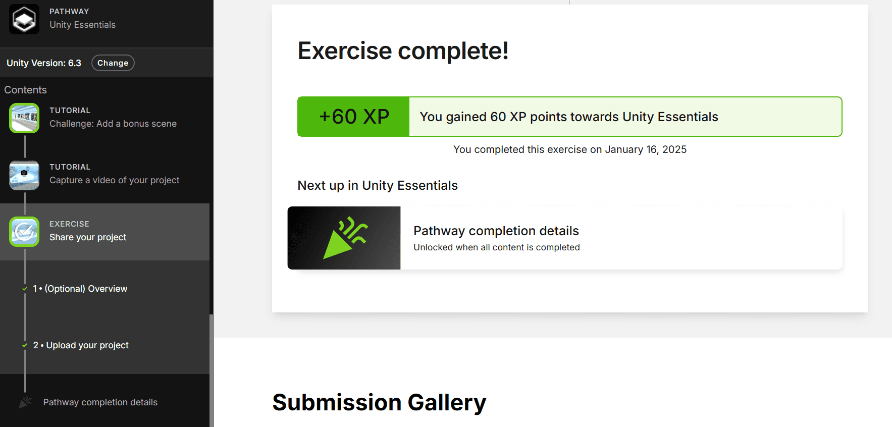 Unity Essentials Screenshot 2