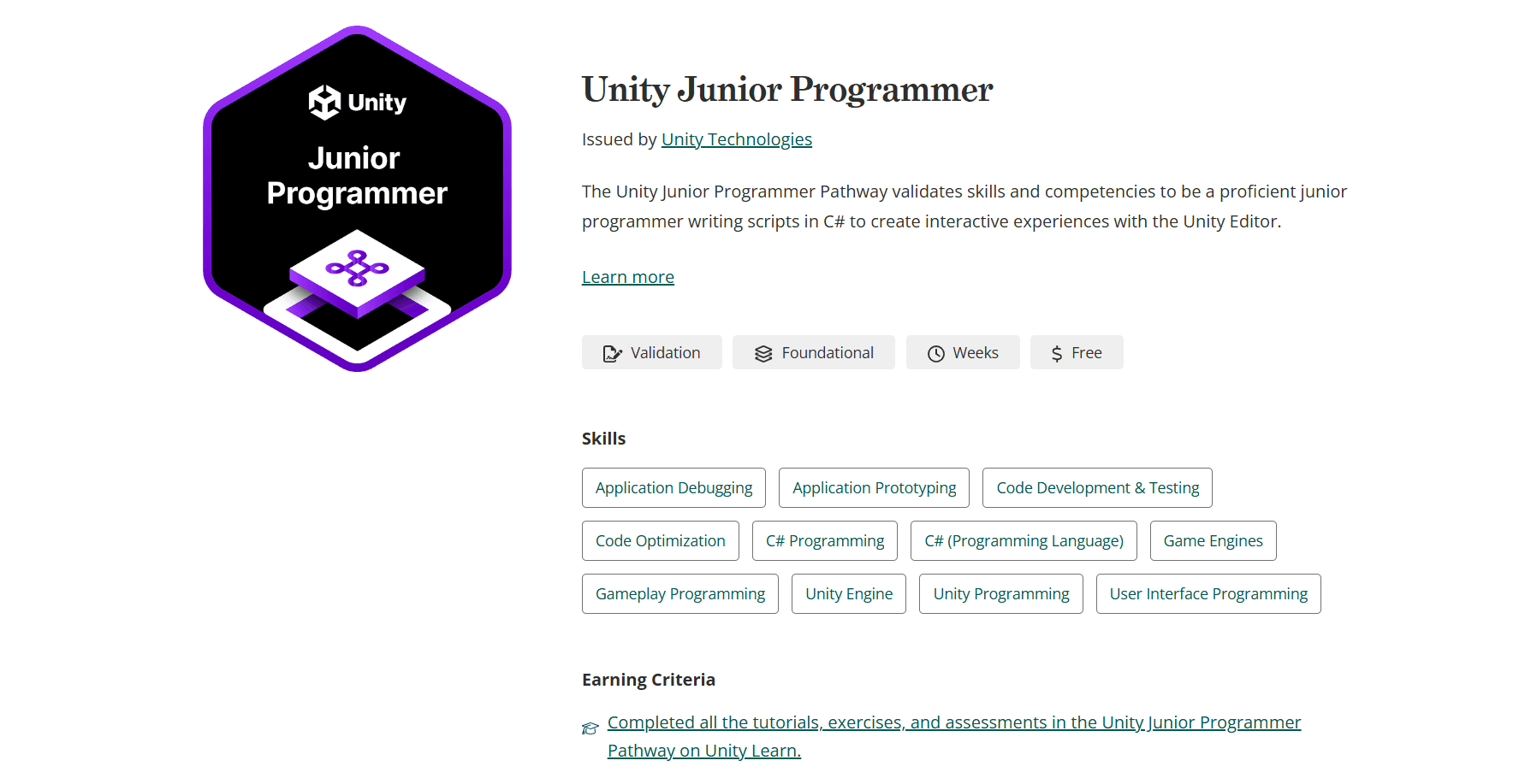 Unity Junior Programmer