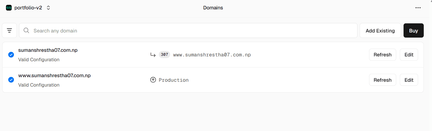Portfolio Website Screenshot 2